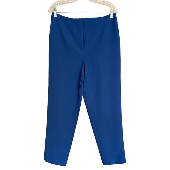Ann Taylor Factory Pants - Ann Taylor Factory Pants Womens Size 8 Blue Straight Leg Hook and Eye Close